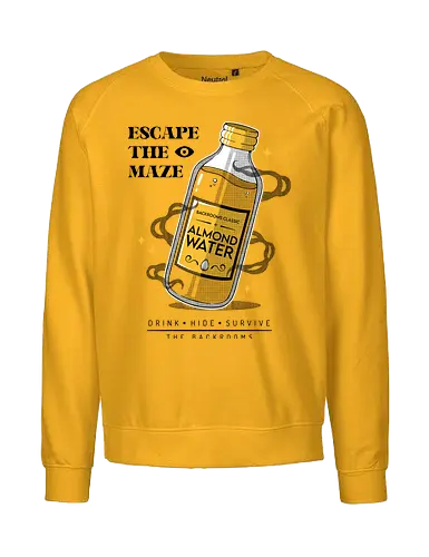 ALMOND WATER - backrooms, horror, terror, almond water, videogames, halloween - Fairtrade Sweatshirt