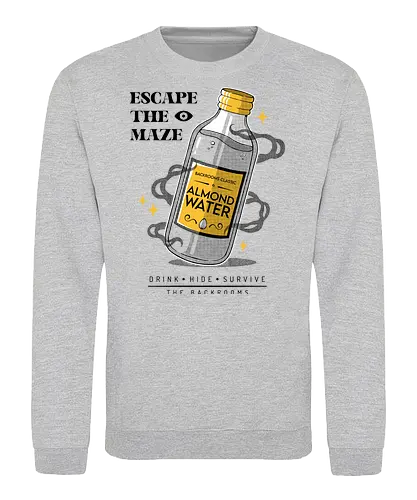 ALMOND WATER - backrooms, horror, terror, almond water, videogames, halloween - Sweatshirt