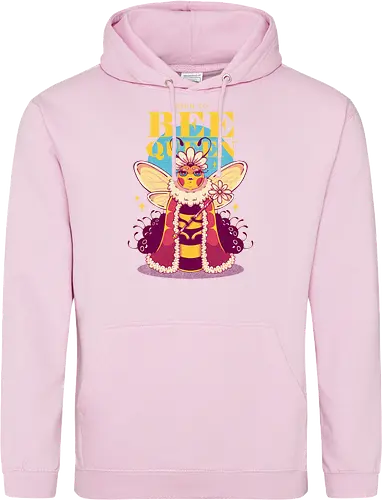 BORN TO BEE QUEEN - queen bee, honey bee, nature, girly, girl power, bee, queen, bee queen - Standard Hoodie