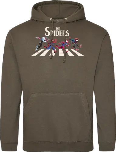 The Spiders - Superhero, Superhero, Comic, spider, peter, perker, miles, morales, gwen, stacy, beatles, abbey, road, heroes - Standard Hoodie