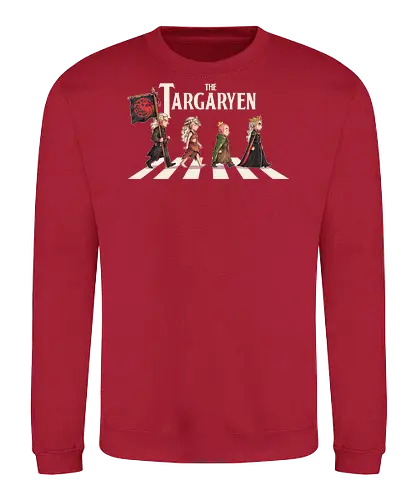 The Targaryen - targarye, dragons, abbey road, beatles, Throne, daemon, egg, duncan, dunk, knight, king, queen, thrones, rhaenyra - Sweatshirt