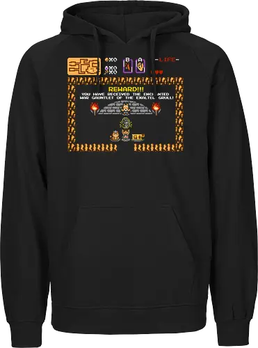 Dangerous Dungeon - pixel, dungeon, crawler, carl, donut, parody, design, demonigote, funny, book, retro - Fairtrade Hoodie