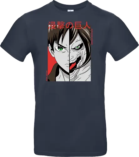 Dualität der Macht - Dunkle Anime-Charakterkunst - otaku, Fantasy Kunst, Anime Kunst, dunkle Anime Kunst, Anime Charakter, japanische Kunst, Geek Kultur, Manga Kunst, Anime Design, Anime Stil, dunkle Fantasy, Charakter Kunst, Eren Jaeger, Eren Yeager, Attack, Shingeki no Kyojin, Attack Titan, anime, manga, Eren Titan, Eren fan art, anime dark art, anime character, geek, anime horror, anime aesthetic, Japanese anime, Titan anime, anime artwork, japanischer Stil, Otaku Kunst, Action Anime, Anime Illustration - Standard T-Shirt