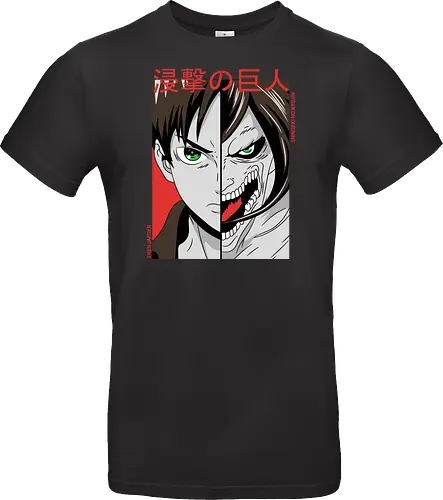 Dualität der Macht - Dunkle Anime-Charakterkunst - otaku, Fantasy Kunst, Anime Kunst, dunkle Anime Kunst, Anime Charakter, japanische Kunst, Geek Kultur, Manga Kunst, Anime Design, Anime Stil, dunkle Fantasy, Charakter Kunst, Eren Jaeger, Eren Yeager, Attack, Shingeki no Kyojin, Attack Titan, anime, manga, Eren Titan, Eren fan art, anime dark art, anime character, geek, anime horror, anime aesthetic, Japanese anime, Titan anime, anime artwork, japanischer Stil, Otaku Kunst, Action Anime, Anime Illustration - Standard T-Shirt