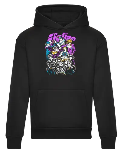 JoJos Jojo Squad Legendary - Jonathan Joestar, colorful anime art, legendary anime, otaku classic, anime group gift - Heavyweight Hoodie