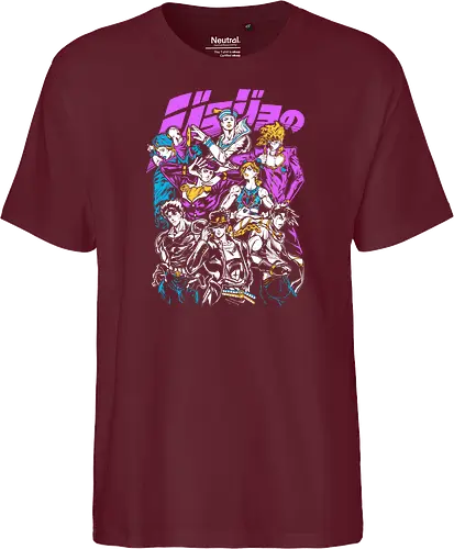 JoJos Jojo Squad Legendary - Jonathan Joestar, colorful anime art, legendary anime, otaku classic, anime group gift - Fairtrade T-Shirt