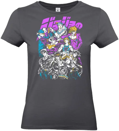 JoJos Jojo Squad Legendary - Jonathan Joestar, colorful anime art, legendary anime, otaku classic, anime group gift - Standard T-Shirt (Women)