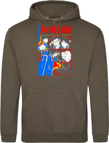 Roy Mustang Alchemist Flame - Roy Mustang, Alchemist, Flame Alchemist, FMA, anime birthday gift, military anime, alchemy art, weeb shirt - Standard Hoodie