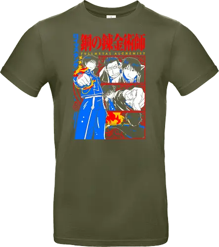 Roy Mustang Alchemist Flame - Roy Mustang, Alchemist, Flame Alchemist, FMA, anime birthday gift, military anime, alchemy art, weeb shirt - Standard T-Shirt