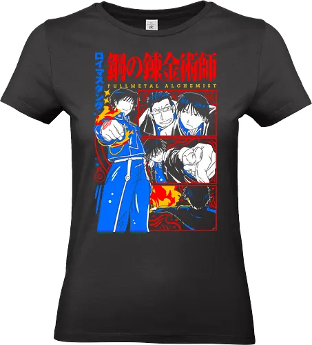 Roy Mustang Alchemist Flame - Roy Mustang, Alchemist, Flame Alchemist, FMA, anime birthday gift, military anime, alchemy art, weeb shirt - Standard T-Shirt (Women)