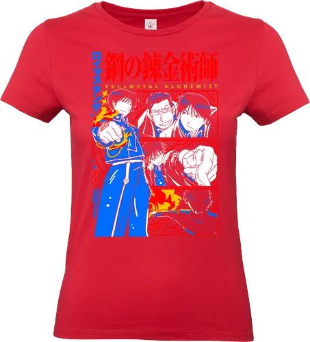 Roy Mustang Alchemist Flame - Roy Mustang, Alchemist, Flame Alchemist, FMA, anime birthday gift, military anime, alchemy art, weeb shirt - Standard T-Shirt (Women)