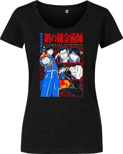 Roy Mustang Alchemist Flame - Roy Mustang, Alchemist, Flame Alchemist, FMA, anime birthday gift, military anime, alchemy art, weeb shirt - Women T-Shirt