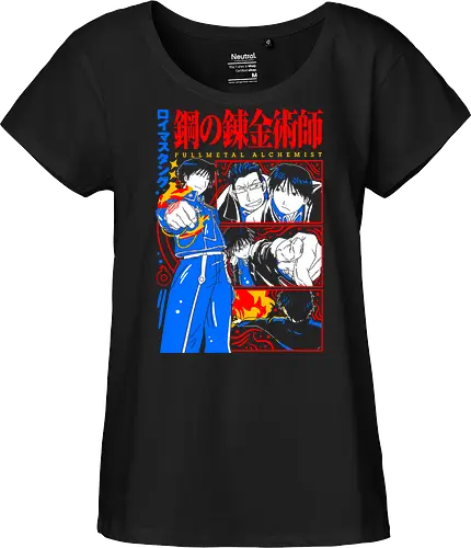 Roy Mustang Alchemist Flame - Roy Mustang, Alchemist, Flame Alchemist, FMA, anime birthday gift, military anime, alchemy art, weeb shirt - Fairtrade Girl Shirt