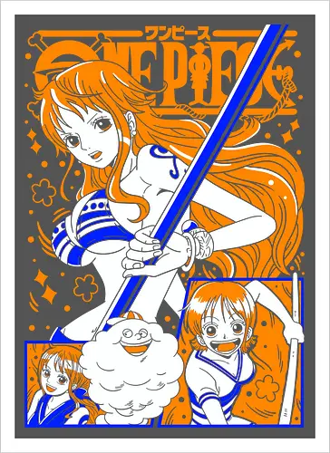 Nami Pirate Navigator Queen Vibes - shonen gift, Nami, Pirate, Straw Hat Pirates, navigator, orange hair anime, anime girl shirt, pirate anime - Artprint