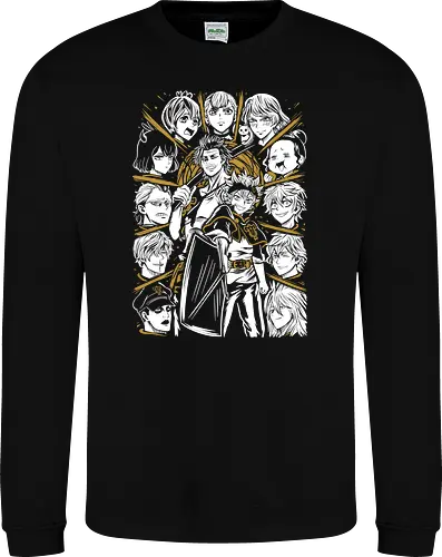 Clover Magic Knights United Legacy - Clover, anime birthday gift, otaku squad tee, Asta, Yuno, Magic Knights, shonen anime group, fantasy magic anime - Sweatshirt