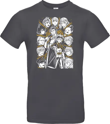 Clover Magic Knights United Legacy - Clover, anime birthday gift, otaku squad tee, Asta, Yuno, Magic Knights, shonen anime group, fantasy magic anime - Standard T-Shirt
