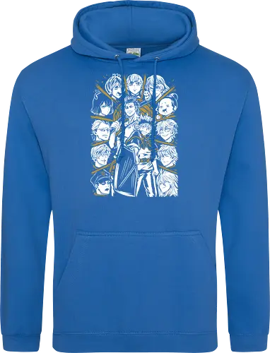 Clover Magic Knights United Legacy - Clover, anime birthday gift, otaku squad tee, Asta, Yuno, Magic Knights, shonen anime group, fantasy magic anime - Standard Hoodie
