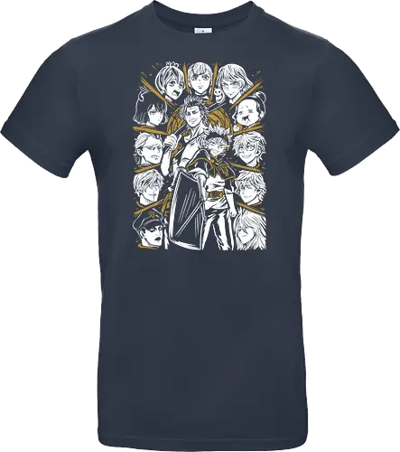 Clover Magic Knights United Legacy - Clover, anime birthday gift, otaku squad tee, Asta, Yuno, Magic Knights, shonen anime group, fantasy magic anime - Standard T-Shirt