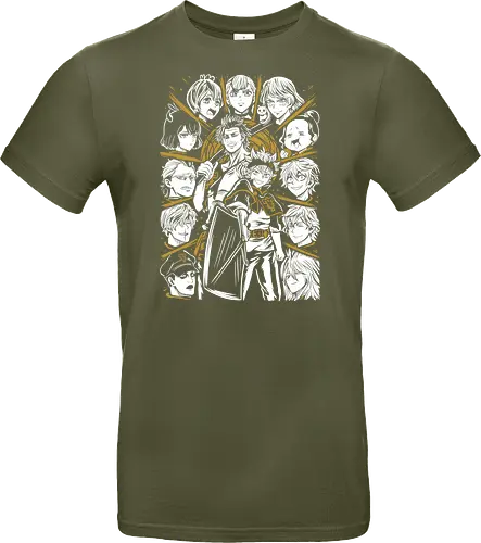 Clover Magic Knights United Legacy - Clover, anime birthday gift, otaku squad tee, Asta, Yuno, Magic Knights, shonen anime group, fantasy magic anime - Standard T-Shirt