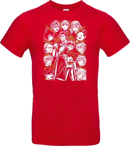 Clover Magic Knights United Legacy - Clover, anime birthday gift, otaku squad tee, Asta, Yuno, Magic Knights, shonen anime group, fantasy magic anime - Standard T-Shirt