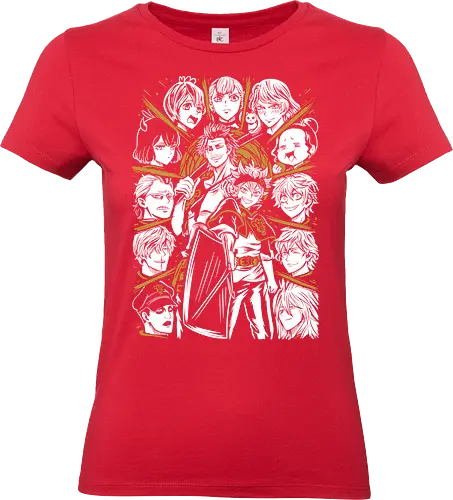 Clover Magic Knights United Legacy - Clover, anime birthday gift, otaku squad tee, Asta, Yuno, Magic Knights, shonen anime group, fantasy magic anime - Standard T-Shirt (Women)
