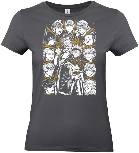 Clover Magic Knights United Legacy - Clover, anime birthday gift, otaku squad tee, Asta, Yuno, Magic Knights, shonen anime group, fantasy magic anime - Standard T-Shirt (Women)