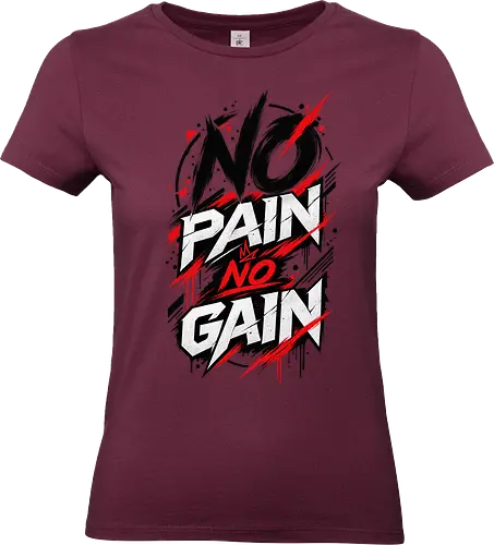 ABSTRACT POWER - NO PAIN NO GAIN - Contemporary Art, Geometric Art, Geometric Design, Brutalist Design, No Pain No Gain, Abstract Fitness, Abstract Art, Abstract Design, Modern Fitness, Modern Gym, Gym, Fitness, Kraftsport, Bodybuilding, Workout, Training, Gym Motivation, Fitness Motivation, Motivation, Strength, Power, Strong, Muscle, Fitness Lifestyle, Gym Lifestyle, Streetwear, Urban Style, Graphic Design, Typography, Typography Art, Modern Typography, Abstract Typography, Graphic T Shirt, Fitness Shirt, Gym Shirt, Workout Shirt, Bodybuilding Shirt, Sport Shirt, Gym Wear, Fitness Wear, Streetwear Shirt, Minimalist Design, Modern Art, Urban Art, Artistic Shirt, Statement Shirt, Motivation Shirt, Männer Fitness, Sportbekleidung, Fitness Geschenk, Gym Geschenk, Geschenk für Sportler, Geschenk für Bodybuilder, Hardcore Fitness, Training Motivation, Discipline, No Excuses - Standard T-Shirt (Women)