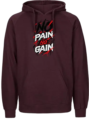 ABSTRACT POWER - NO PAIN NO GAIN - Contemporary Art, Geometric Art, Geometric Design, Brutalist Design, No Pain No Gain, Abstract Fitness, Abstract Art, Abstract Design, Modern Fitness, Modern Gym, Gym, Fitness, Kraftsport, Bodybuilding, Workout, Training, Gym Motivation, Fitness Motivation, Motivation, Strength, Power, Strong, Muscle, Fitness Lifestyle, Gym Lifestyle, Streetwear, Urban Style, Graphic Design, Typography, Typography Art, Modern Typography, Abstract Typography, Graphic T Shirt, Fitness Shirt, Gym Shirt, Workout Shirt, Bodybuilding Shirt, Sport Shirt, Gym Wear, Fitness Wear, Streetwear Shirt, Minimalist Design, Modern Art, Urban Art, Artistic Shirt, Statement Shirt, Motivation Shirt, Männer Fitness, Sportbekleidung, Fitness Geschenk, Gym Geschenk, Geschenk für Sportler, Geschenk für Bodybuilder, Hardcore Fitness, Training Motivation, Discipline, No Excuses - Fairtrade Hoodie