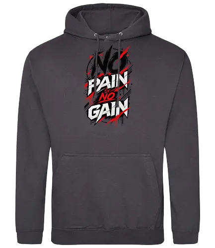 ABSTRACT POWER - NO PAIN NO GAIN - Contemporary Art, Geometric Art, Geometric Design, Brutalist Design, No Pain No Gain, Abstract Fitness, Abstract Art, Abstract Design, Modern Fitness, Modern Gym, Gym, Fitness, Kraftsport, Bodybuilding, Workout, Training, Gym Motivation, Fitness Motivation, Motivation, Strength, Power, Strong, Muscle, Fitness Lifestyle, Gym Lifestyle, Streetwear, Urban Style, Graphic Design, Typography, Typography Art, Modern Typography, Abstract Typography, Graphic T Shirt, Fitness Shirt, Gym Shirt, Workout Shirt, Bodybuilding Shirt, Sport Shirt, Gym Wear, Fitness Wear, Streetwear Shirt, Minimalist Design, Modern Art, Urban Art, Artistic Shirt, Statement Shirt, Motivation Shirt, Männer Fitness, Sportbekleidung, Fitness Geschenk, Gym Geschenk, Geschenk für Sportler, Geschenk für Bodybuilder, Hardcore Fitness, Training Motivation, Discipline, No Excuses - Standard Hoodie