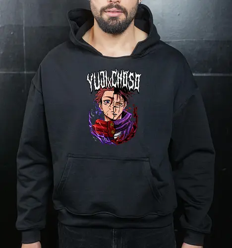 Yuji vs Choso Brothers of Chaos JJK - Choso, Jujutsu, rivalry art, brothers clash, Yuji Itadori, weeb gift, dynamic duo, anime graphic tee - Cropped Hoodie