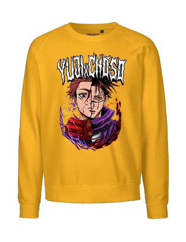 Yuji vs Choso Brothers of Chaos JJK - Choso, Jujutsu, rivalry art, brothers clash, Yuji Itadori, weeb gift, dynamic duo, anime graphic tee - Fairtrade Sweatshirt