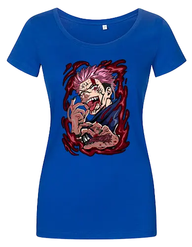 Sukuna King of Curses Savage Energy JJK - Sukuna, Ryomen Sukuna, Jujutsu, king of curses, villain energy, dark anime tee, otaku birthday, cursed spirit - Women T-Shirt