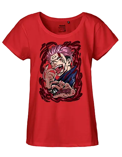 Sukuna King of Curses Savage Energy JJK - Sukuna, Ryomen Sukuna, Jujutsu, king of curses, villain energy, dark anime tee, otaku birthday, cursed spirit - Fairtrade Girl Shirt