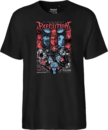 Gojo Execution Arc Jujutsu Rage - red horror, intense manga, Gojo Satoru, Jujutsu, execution arc, anime gift, dark sorcerer, JJK fan art - Fairtrade T-Shirt