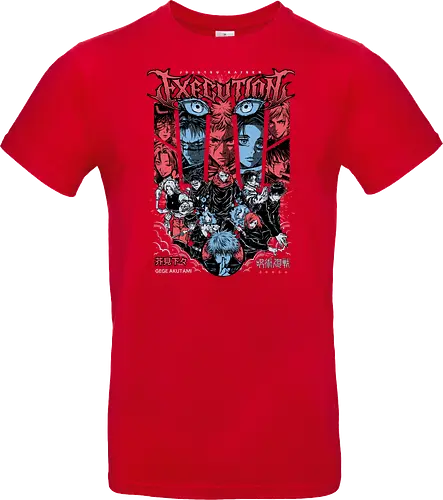 Gojo Execution Arc Jujutsu Rage - red horror, intense manga, Gojo Satoru, Jujutsu, execution arc, anime gift, dark sorcerer, JJK fan art - Standard T-Shirt