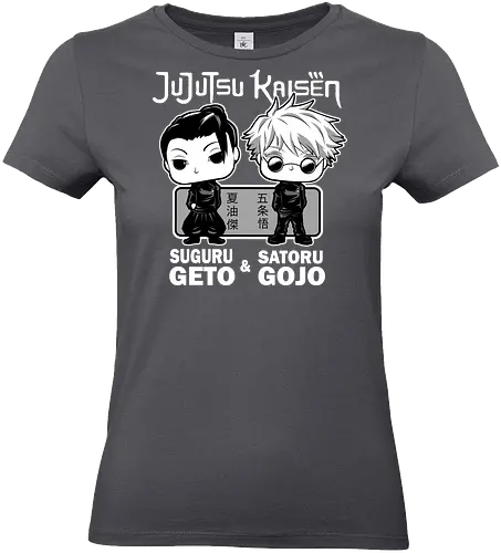 Gojo and Geto Best Friends JJK - cute JJK tee, Gojo Satoru, Suguru Geto, Jujutsu, Funko style, chibi anime, best friends, weeb gift - Standard T-Shirt (Women)