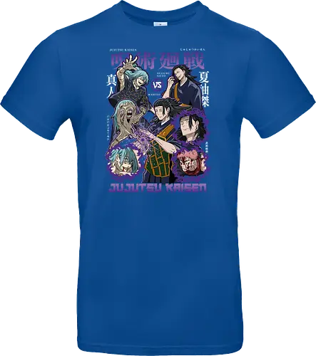 Geto vs Mahito Fearless Sorcerers JJK - Suguru Geto, Mahito, Jujutsu, villain showdown, cursed technique, anime fan art, dark aesthetic, sorcerer clash - Standard T-Shirt