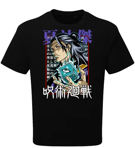 Geto Cursed Spirit Master Jujutsu - anime otaku, shonen gift, JJK villain, Suguru Geto, Jujutsu, cursed spirit user, manga portrait, antagonist energy - Oversize T-Shirt