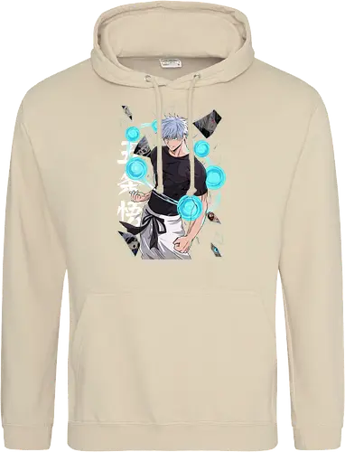 Gojo Six Eyes Infinity Unleashed JJK - Gojo Satoru, six eyes, Jujutsu, infinity technique, teal aesthetic, strongest ever, anime birthday, JJK graphic tee - Standard Hoodie