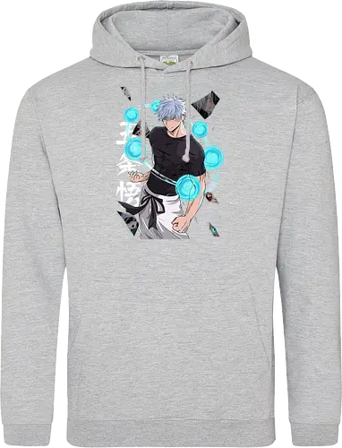 Gojo Six Eyes Infinity Unleashed JJK - Gojo Satoru, six eyes, Jujutsu, infinity technique, teal aesthetic, strongest ever, anime birthday, JJK graphic tee - Standard Hoodie