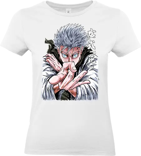 Gojo Limitless Domain JJK - otaku apparel, manga art style, Gojo Satoru, Jujutsu, limitless, domain expansion, white hair, cool anime tee - Standard T-Shirt (Women)