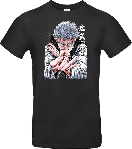 Gojo Limitless Domain JJK - otaku apparel, manga art style, Gojo Satoru, Jujutsu, limitless, domain expansion, white hair, cool anime tee - Standard T-Shirt