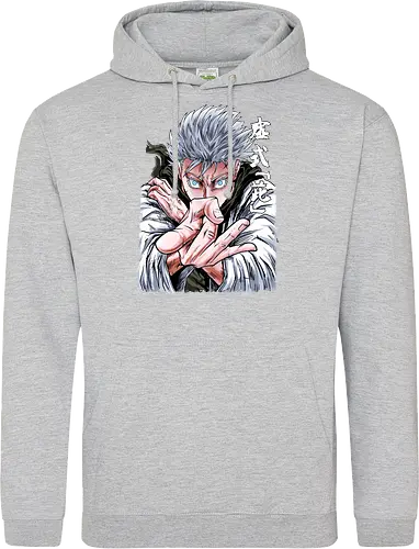 Gojo Limitless Domain JJK - otaku apparel, manga art style, Gojo Satoru, Jujutsu, limitless, domain expansion, white hair, cool anime tee - Standard Hoodie