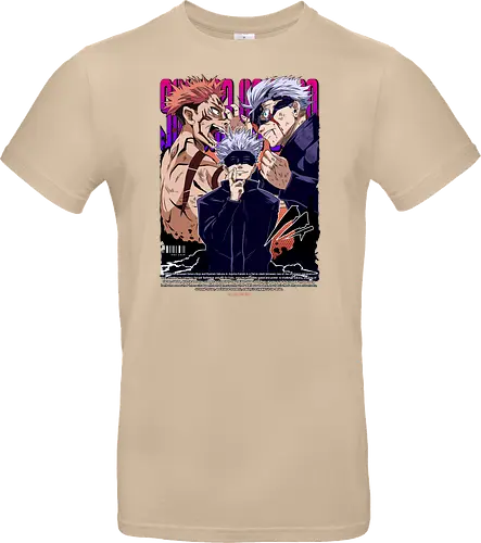 Gojo Sukuna Ultimate Showdown JJK - Gojo Satoru, Sukuna, Jujutsu, ultimate battle, manga clash, strongest vs king, anime rivalry, JJK gift - Standard T-Shirt