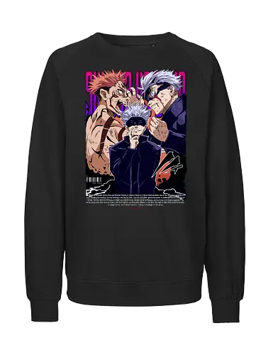 Gojo Sukuna Ultimate Showdown JJK - Gojo Satoru, Sukuna, Jujutsu, ultimate battle, manga clash, strongest vs king, anime rivalry, JJK gift - Fairtrade Sweatshirt