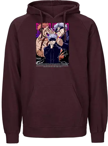 Gojo Sukuna Ultimate Showdown JJK - Gojo Satoru, Sukuna, Jujutsu, ultimate battle, manga clash, strongest vs king, anime rivalry, JJK gift - Fairtrade Hoodie