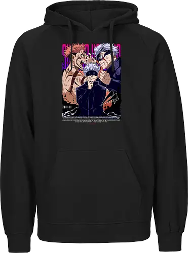 Gojo Sukuna Ultimate Showdown JJK - Gojo Satoru, Sukuna, Jujutsu, ultimate battle, manga clash, strongest vs king, anime rivalry, JJK gift - Fairtrade Hoodie