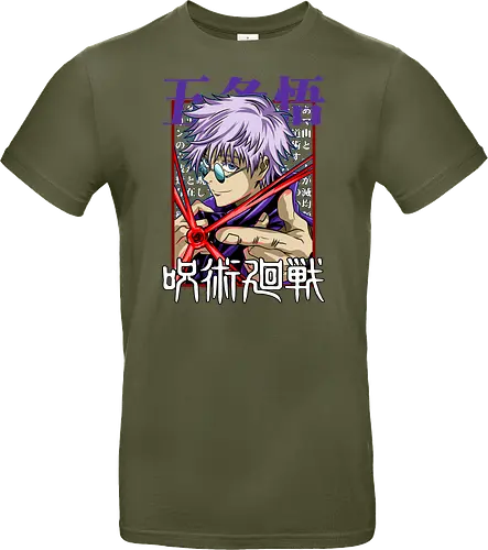 Gojo Satoru Reborn Legend Jujutsu - Jujutsu, legend returns, manga portrait, iconic sorcerer, anime lover gift, JJK aesthetic, white hair warrior, Gojo Satoru - Standard T-Shirt