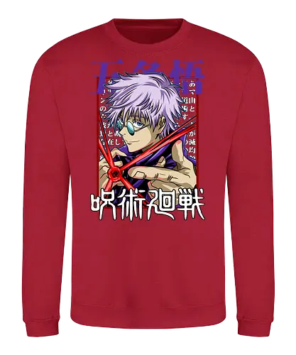 Gojo Satoru Reborn Legend Jujutsu - Jujutsu, legend returns, manga portrait, iconic sorcerer, anime lover gift, JJK aesthetic, white hair warrior, Gojo Satoru - Sweatshirt