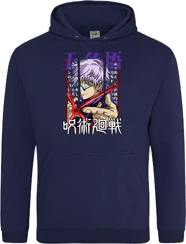 Gojo Satoru Reborn Legend Jujutsu - Jujutsu, legend returns, manga portrait, iconic sorcerer, anime lover gift, JJK aesthetic, white hair warrior, Gojo Satoru - Standard Hoodie